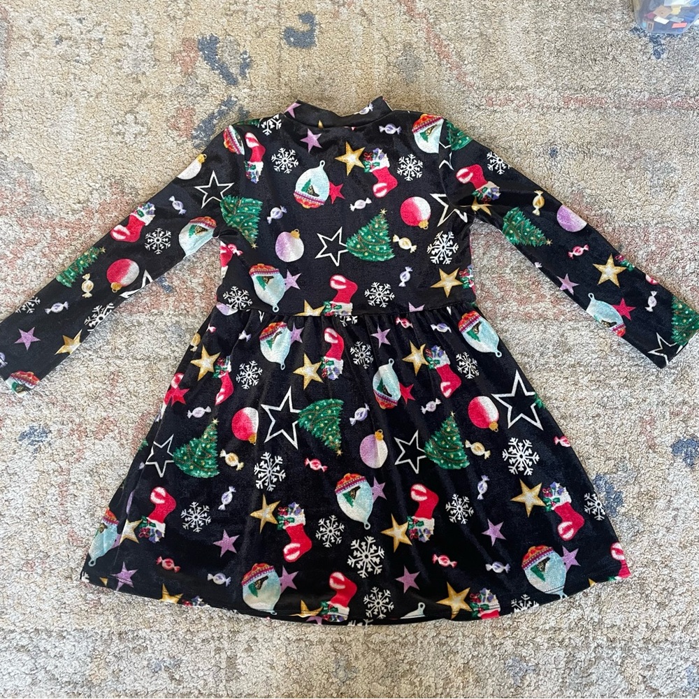 Art Class Starry Candy Print Christmas Dress